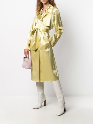 Joseph Silk Double-Breasted Trench Coat