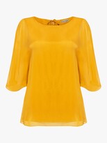 Thumbnail for your product : Phase Eight Ann Angel Silk Blouse, Ochre