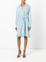 Thumbnail for your product : Prada hearts print shirt dress - women - Cotton/Spandex/Elastane - 40