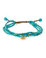 Thumbnail for your product : Tai Beaded Star Charm Bracelet, Turquoise