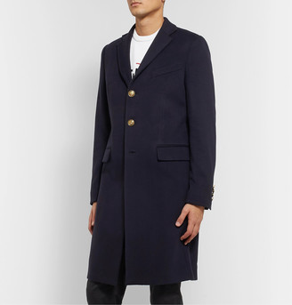 Givenchy Wool and Cashmere-Blend Overcoat - Men - Blue