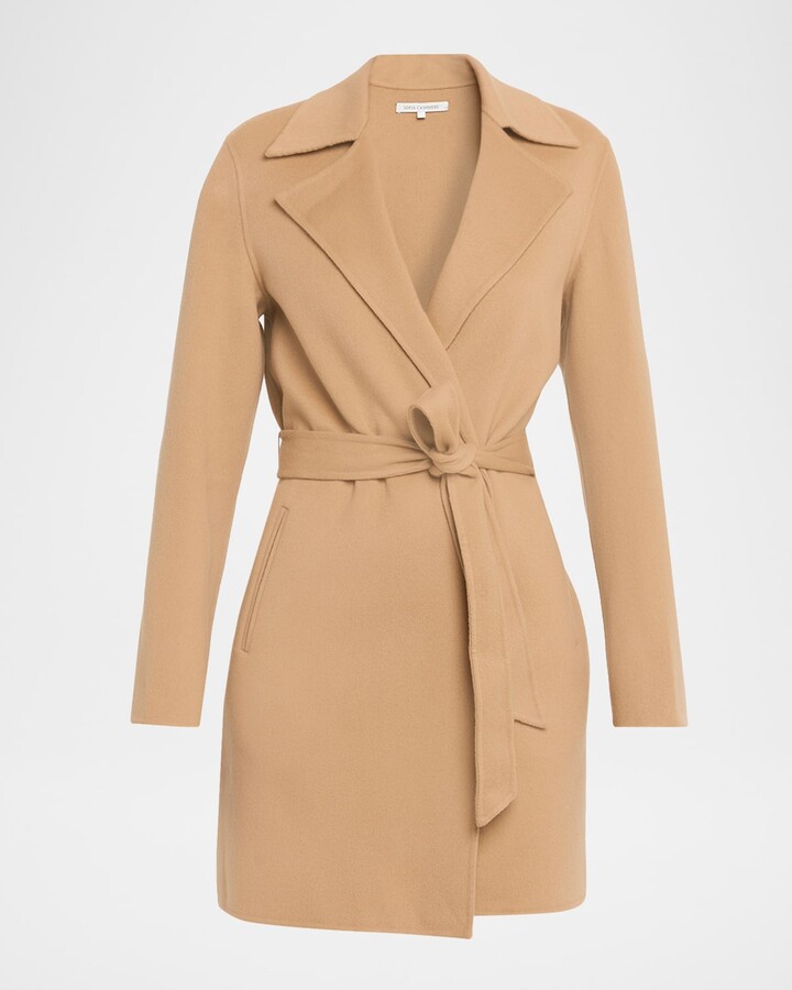 Sofia Cashmere Cashmere-Blend Wrap Coat