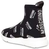 Thumbnail for your product : Moschino 20mm Logo Knit Sock Sneakers