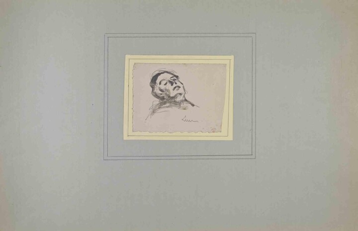 Maximilien Luce, Portrait - Drawing attr. to Maximilien Luce - Early 20th Century, Early 20th Century