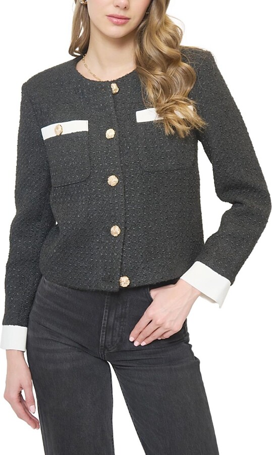 Central Park West Women's Daphne Cuff Detail Jacket