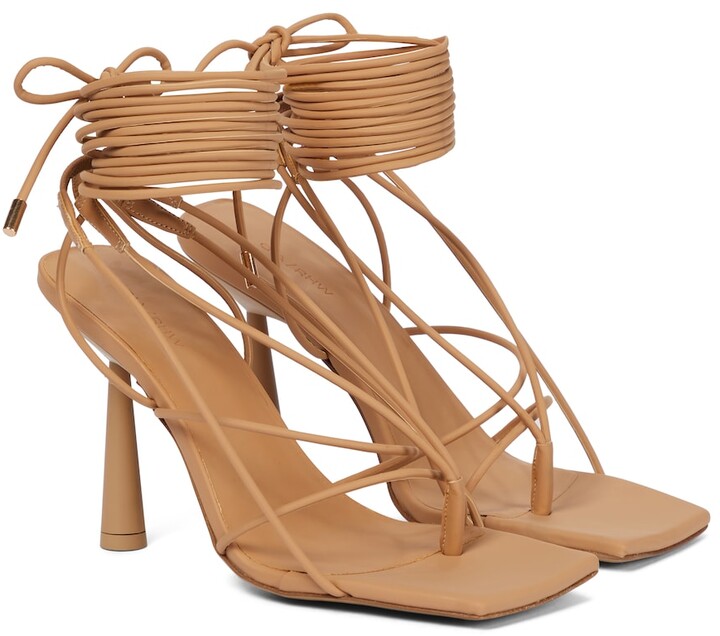 beige sandals heels