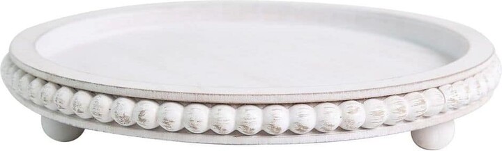 White Wood Candle Tray 1-Pack