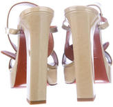 Thumbnail for your product : Lanvin Patent Platform Sandals