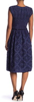 Thumbnail for your product : Max Studio Cap Sleeve Pleated Fit & Flare Dress