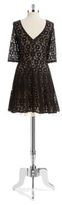Thumbnail for your product : Betsey Johnson Lace Fit and Flare Dress