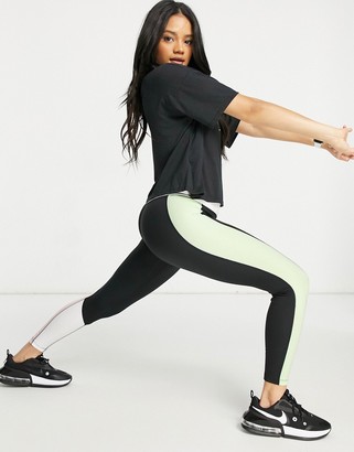 Nike Training One tight 7/8 leggings in color block - ShopStyle Activewear  Pants