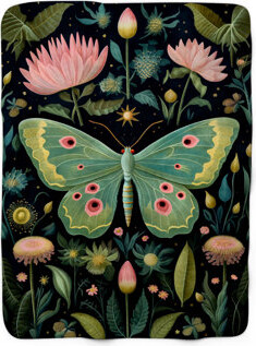 MentionedYou Botanical Flutterers Blanket