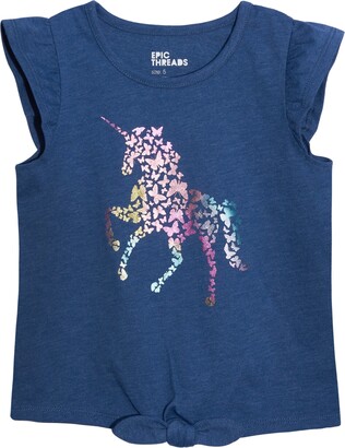 Epic Threads Little Girls Flutter Sleeve T-shirt, Created For Macy's