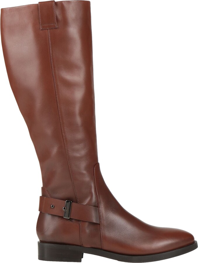Geox Knee Boots Brown ShopStyle