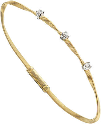 Marco Bicego Marrakech 18K Yellow Gold Twisted Bracelet with Diamonds
