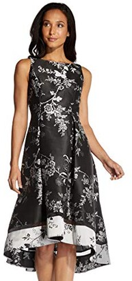 Adrianna Papell Women's Floral Jacquard Cocktail Dress