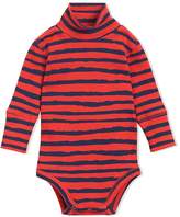 Thumbnail for your product : Burberry Kids Roll-neck Striped Cotton Bodysuit