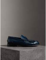 Thumbnail for your product : Burberry Kiltie Fringe Leather Loafers