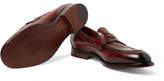 Thumbnail for your product : Officine Creative Ivy Burnished-Leather Penny Loafers