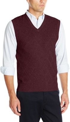 maroon sweater vest