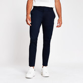 Thumbnail for your product : River Island Navy skinny fit chino trousers