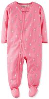 Thumbnail for your product : Carter's Baby Girls' Cat Coverall Pajamas