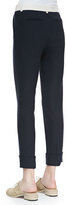 Thumbnail for your product : Band Of Outsiders Contrast-Waist Cuffed Ankle Pants
