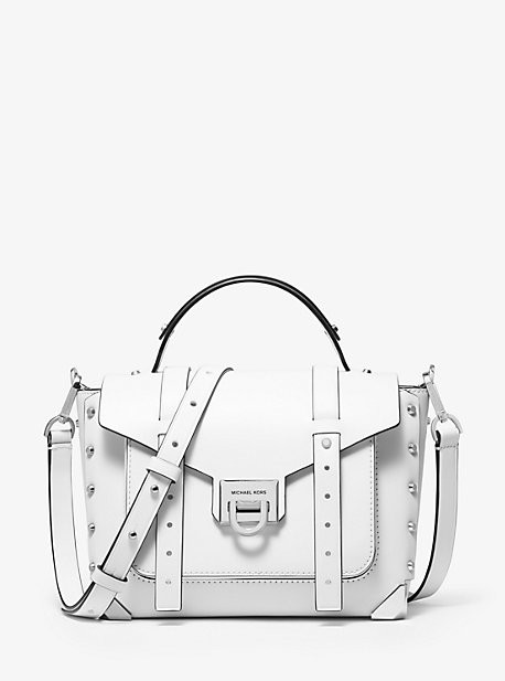 michael kors manhattan medium leather satchel