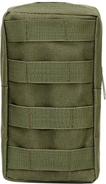 ESNone Outdoor Tactical Molle Waist Bag Oxford Green Storage Fanny Pack for Hunting Backpack Tactical Vest Attachment