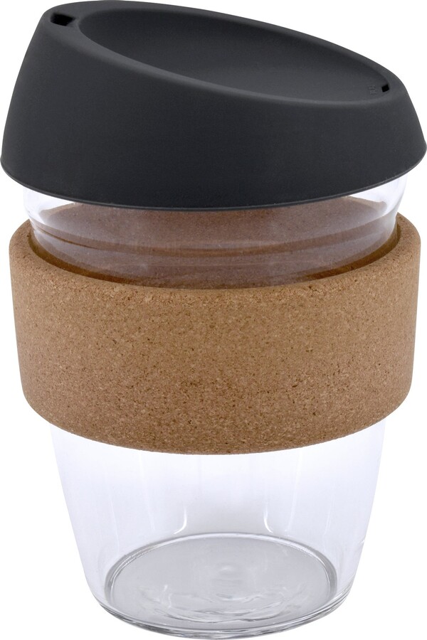 Dunelm Glass and Cork Grey 350ml Travel Mug Grey ShopStyle