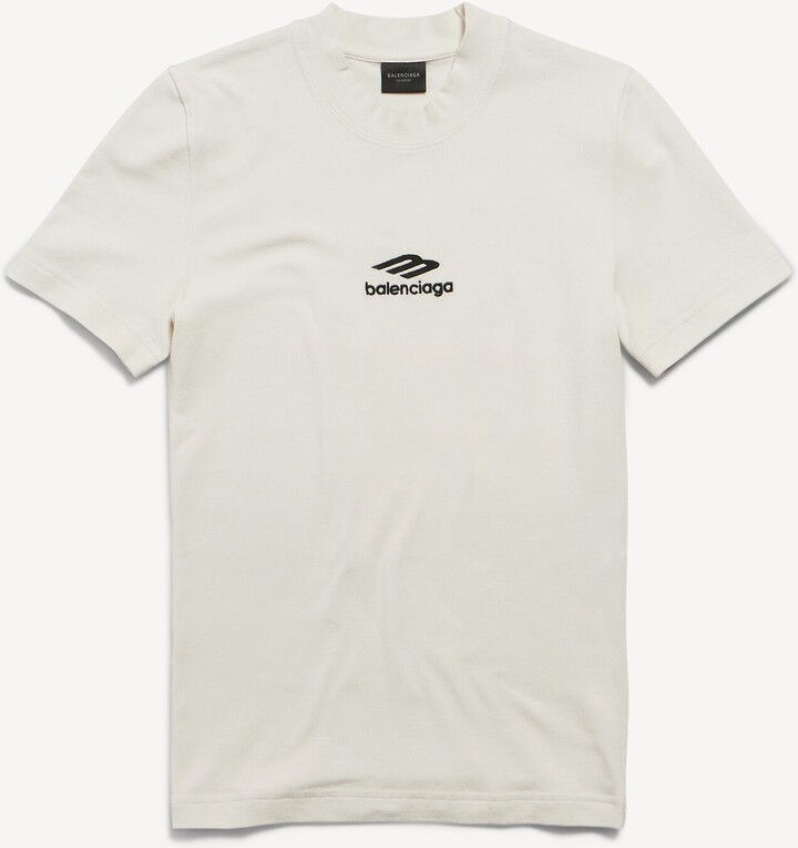 Balenciaga 3B Sports Icon Fitted Crewneck T-Shirt
