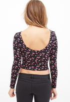 Thumbnail for your product : Forever 21 Rose Print Crop Top