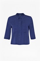 Thumbnail for your product : Tencel 16764 Cobalt Cropped Shirt