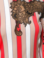 Thumbnail for your product : Loewe lace insert striped dress