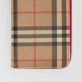 Thumbnail for your product : Burberry Vintage Check and Leather Ziparound Wallet