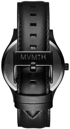 MVMT forty Series - 40 mmBlack Leather