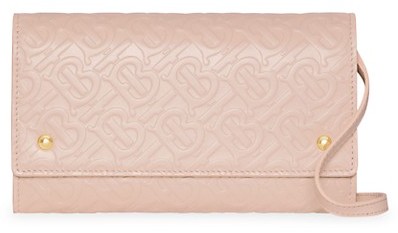 burberry hazelmere leather chain wallet