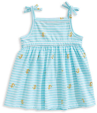 First Impressions Little Girl's Mermaid-Print Cotton Dress