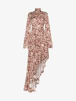 Thumbnail for your product : SOLACE London marlee graphic print asymmetric maxi dress