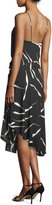 Thumbnail for your product : Diane von Furstenberg Brenndah Printed Surplice-Front Dress, Gesture Black