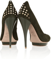 Thumbnail for your product : McQ Studded suede pumps