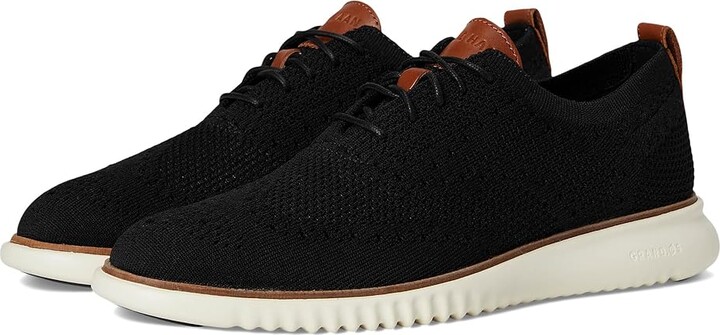 Cole Haan 2.Zerogrand Stitchlite Oxfords Men's Shoes Black/Ivory : 10 D - Medium, Textile