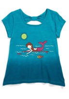 Thumbnail for your product : Roxy 'Teenie Wahine - Better Things' Shark Bite Tee (Toddler Girls, Little Girls & Big Girls)