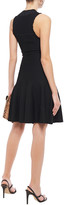 Thumbnail for your product : Carven Flared Ruffle-trimmed Stretch-knit Dress