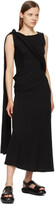 Thumbnail for your product : Yohji Yamamoto Black Knot Drape Long Dress