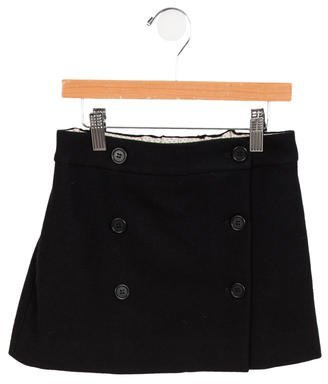 Bonpoint Girls' Wool A-Line Skirt