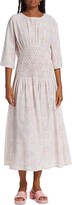 Thumbnail for your product : Merlette New York Alma Printed Cotton Midi-Dress