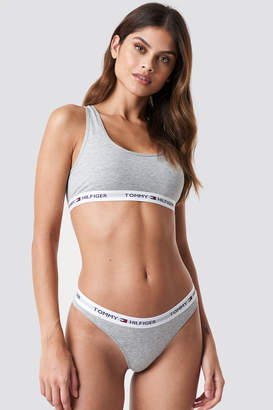 Tommy Hilfiger Cotton Iconic Thong Grey Heather