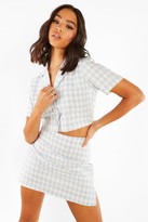 Thumbnail for your product : boohoo Gingham Mini Skirt