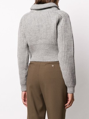 Jacquemus Stand-Up Collar Chunky Jumper